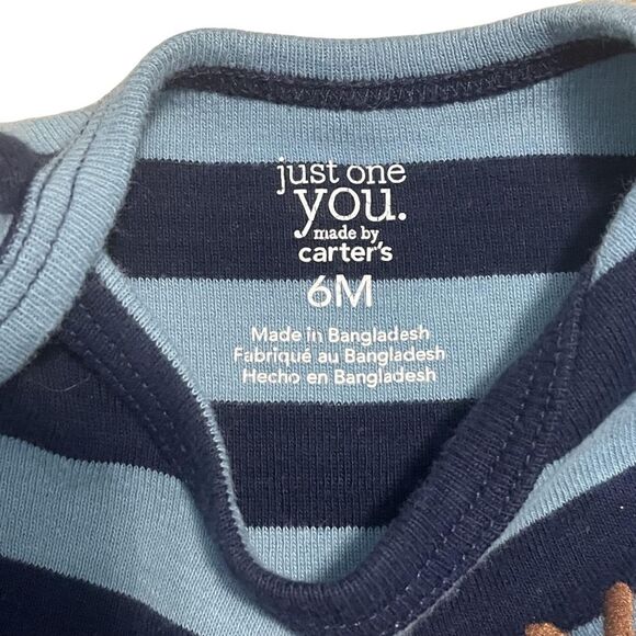 Just One You by Carter's Blue Rompers Set of 2 Boy's Size 6 Months - Picture 6 of 11
